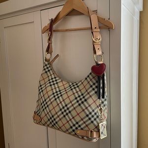 Tartan Plaid Leather Shoulder Bag